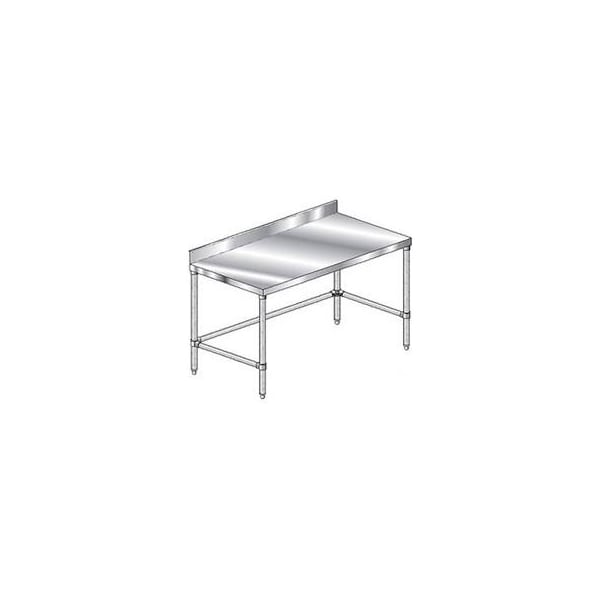 Aero Aero Manufacturing Workbench, 14 Ga. 304 Series Stainless, 4" Backsplash, 84"Wx36"D 2TSBX-3684 - main